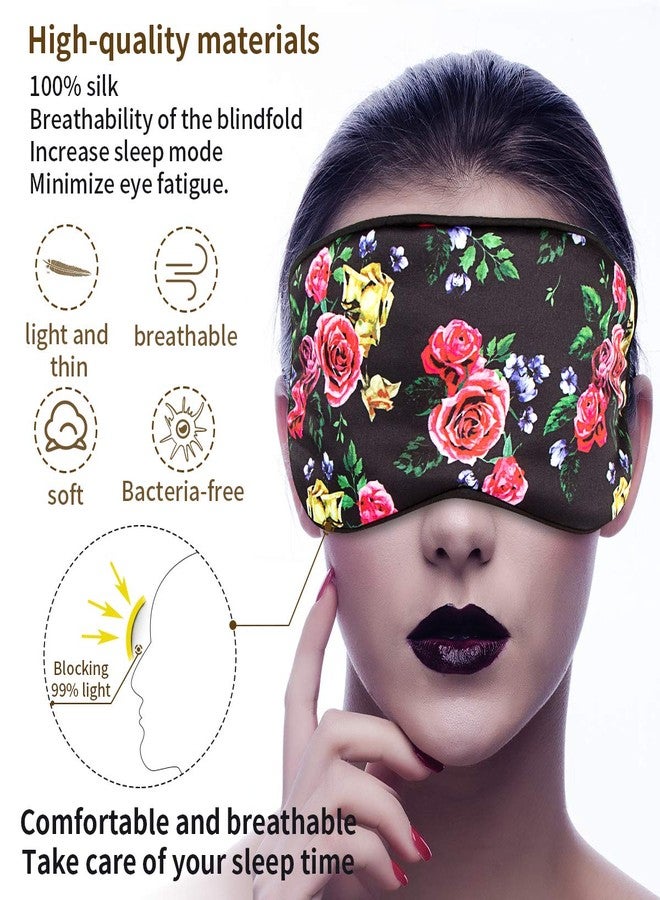 PG6 Silk Sleep Mask, Blindfold, Super Smooth Eye Mask with Adjustable Strap,Travel Pouch and Ear Plugs - Image 4